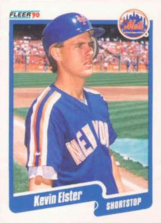 1990 Fleer Baseball #202 Kevin Elster  New York Mets  Image 1
