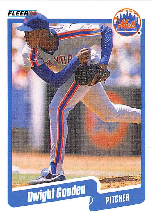 1990 Fleer Baseball #204 Dwight Gooden  New York Mets  Image 1
