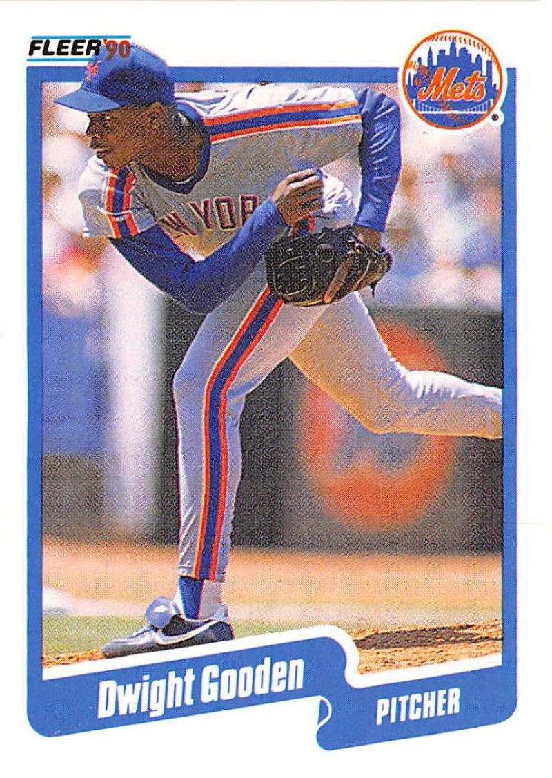 1990 Fleer Baseball #204 Dwight Gooden New York Mets Image 1