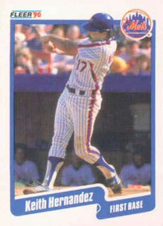 1990 Fleer Baseball #205 Keith Hernandez  New York Mets  Image 1