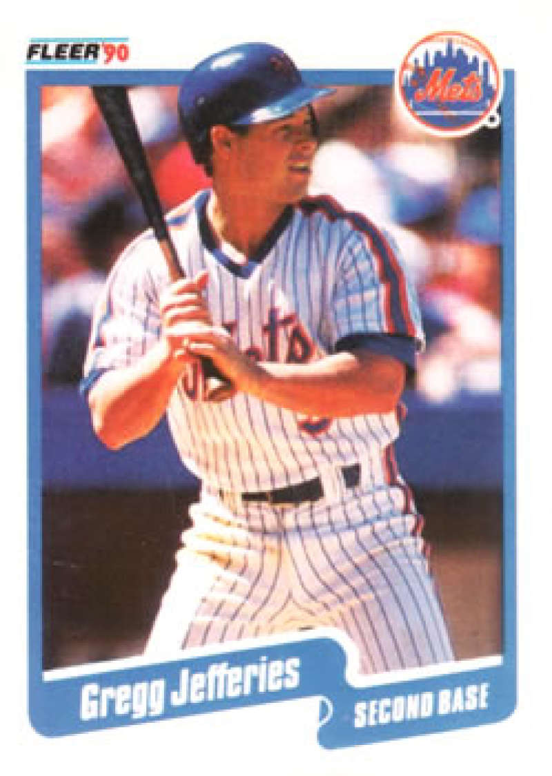 1990 Fleer Baseball #207 Gregg Jefferies New York Mets Image 1