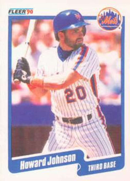1990 Fleer Baseball #208 Howard Johnson  New York Mets  Image 1