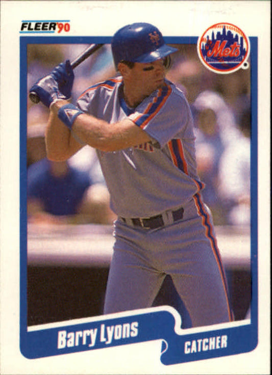 1990 Fleer Baseball #209 Barry Lyons UER  New York Mets  Image 1