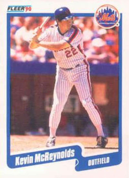 1990 Fleer Baseball #211 Kevin McReynolds  New York Mets  Image 1