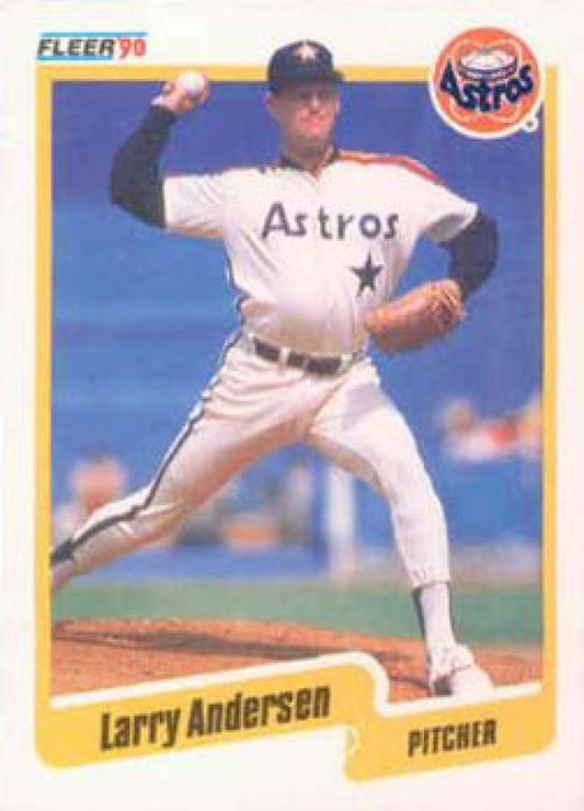 1990 Fleer Baseball #221 Larry Andersen  Houston Astros  Image 1