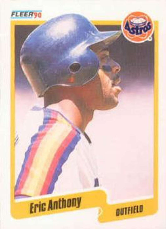 1990 Fleer Baseball #222 Eric Anthony  RC Rookie Houston Astros  Image 1
