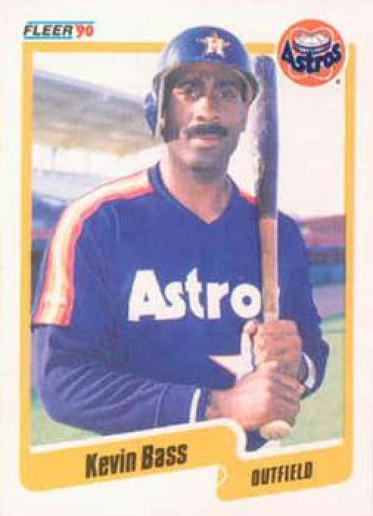 1990 Fleer Baseball #223 Kevin Bass  Houston Astros  Image 1