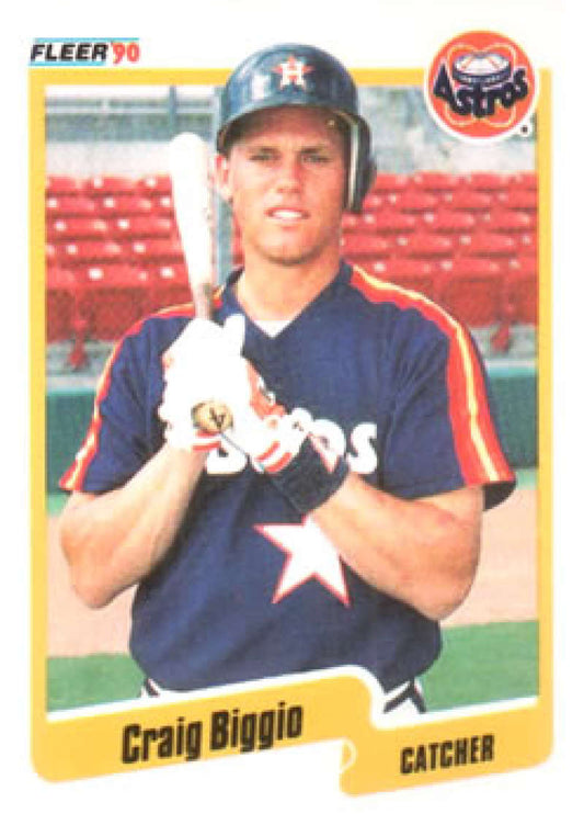 1990 Fleer Baseball #224 Craig Biggio  Houston Astros  Image 1
