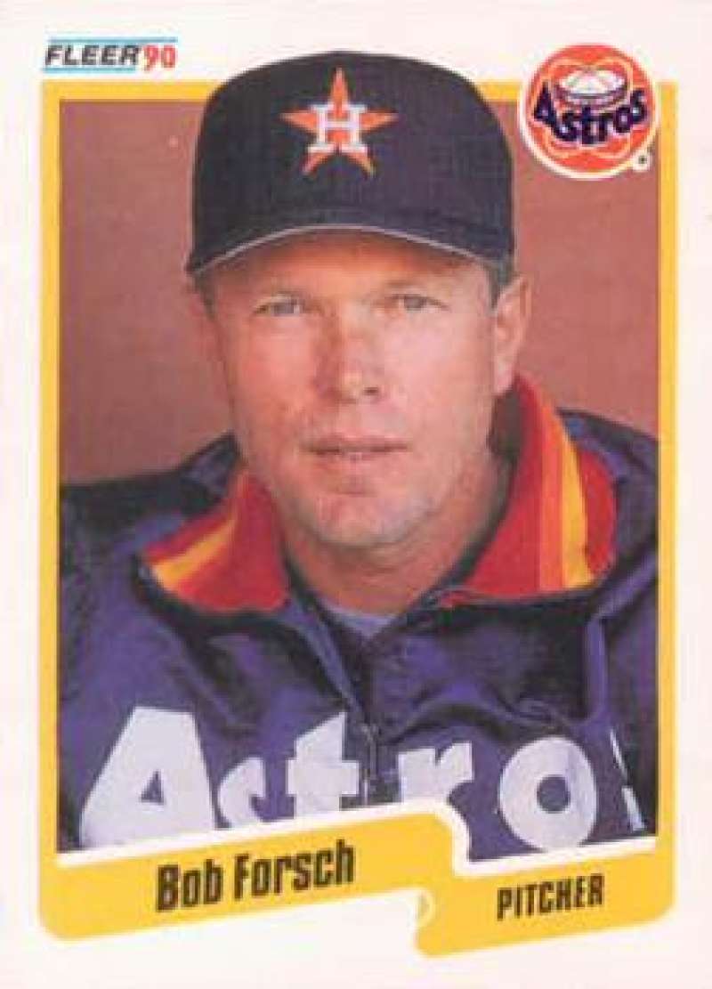 1990 Fleer Baseball #231 Bob Forsch Houston Astros Image 1