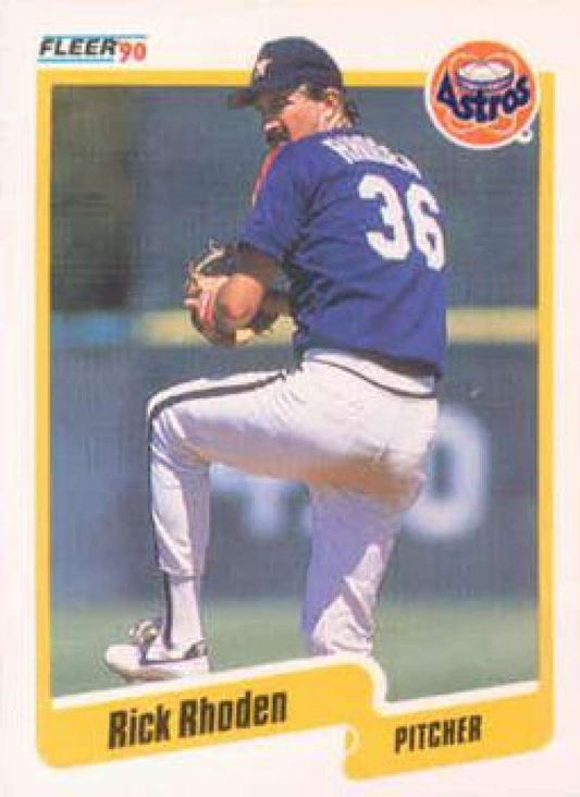 1990 Fleer Baseball #235 Rick Rhoden  Houston Astros  Image 1