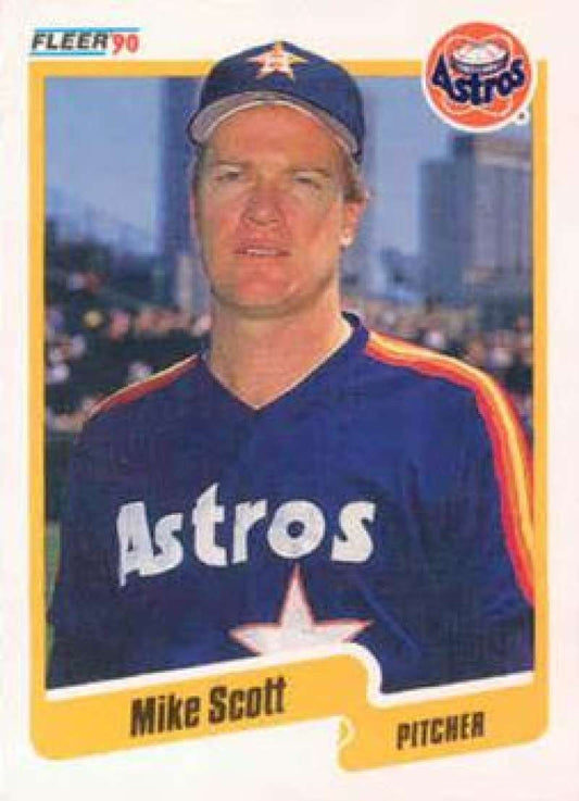 1990 Fleer Baseball #237 Mike Scott  Houston Astros  Image 1