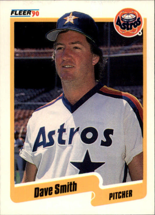 1990 Fleer Baseball #238 Dave Smith  Houston Astros  Image 1