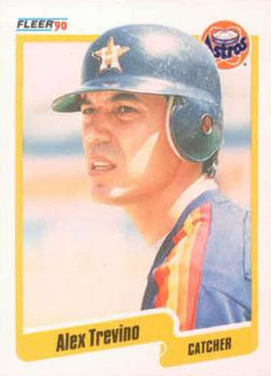 1990 Fleer Baseball #239 Alex Trevino  Houston Astros  Image 1
