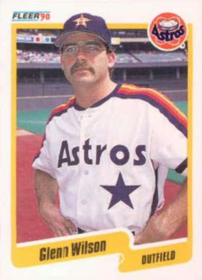 1990 Fleer Baseball #240 Glenn Wilson Houston Astros Image 1
