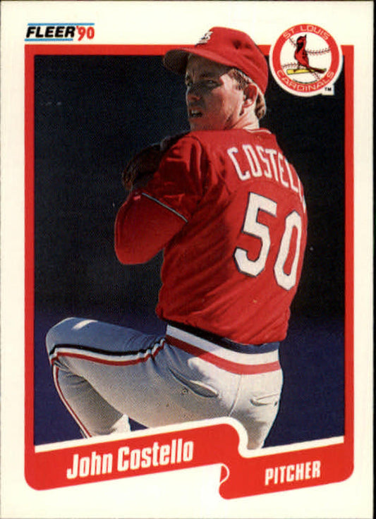 1990 Fleer Baseball #246 John Costello  St. Louis Cardinals  Image 1