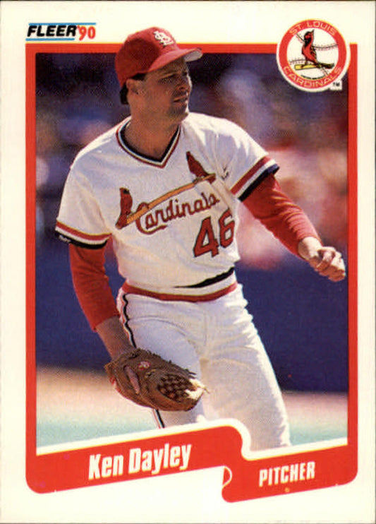 1990 Fleer Baseball #247 Ken Dayley  St. Louis Cardinals  Image 1