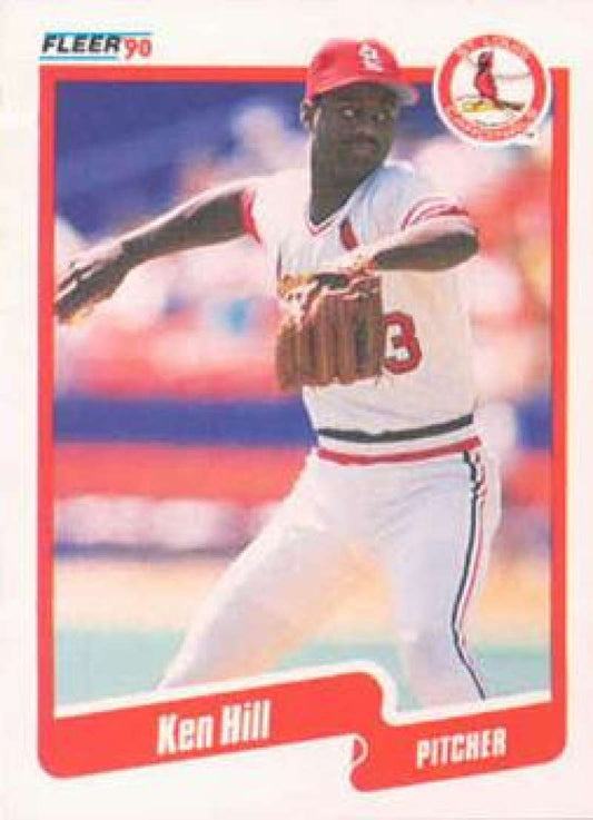 1990 Fleer Baseball #251 Ken Hill  St. Louis Cardinals  Image 1
