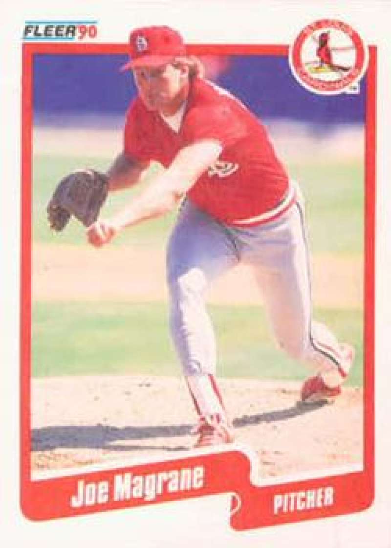 1990 Fleer Baseball #252 Joe Magrane St. Louis Cardinals Image 1