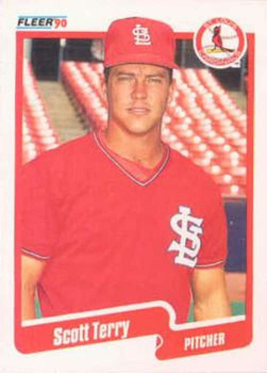 1990 Fleer Baseball #261 Scott Terry  St. Louis Cardinals  Image 1