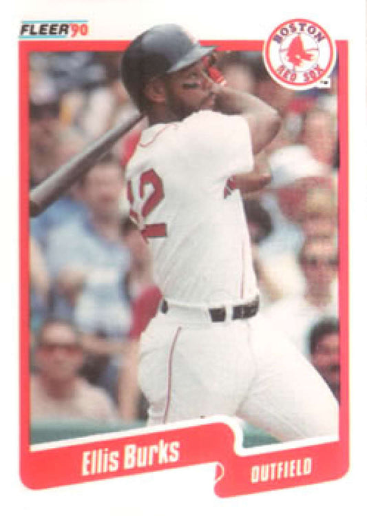 1990 Fleer Baseball #269 Ellis Burks  Boston Red Sox  Image 1