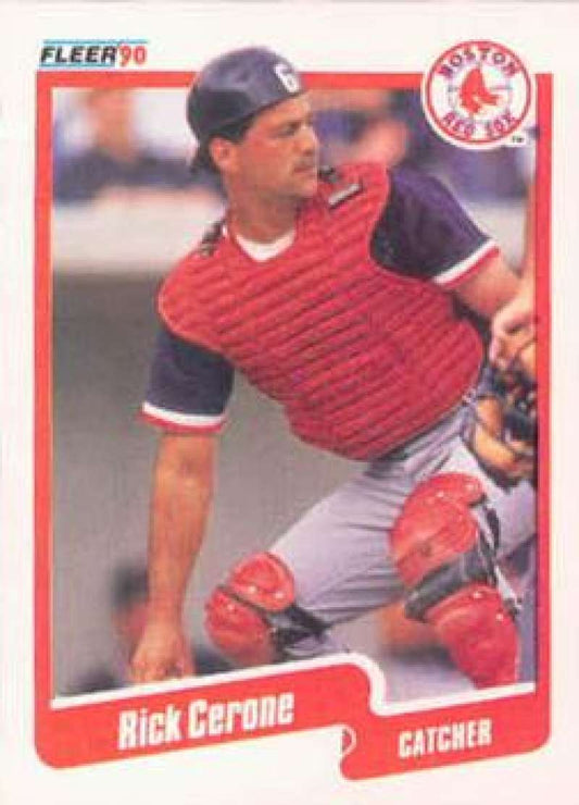 1990 Fleer Baseball #270 Rick Cerone  Boston Red Sox  Image 1