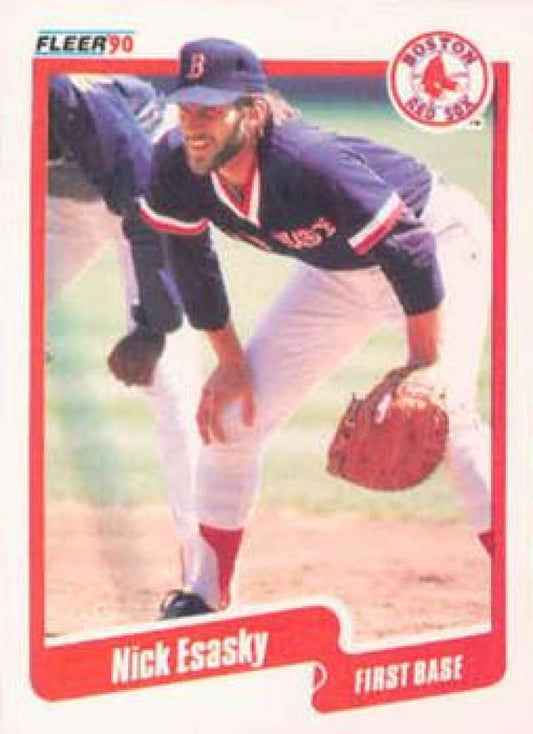 1990 Fleer Baseball #273 Nick Esasky  Boston Red Sox  Image 1