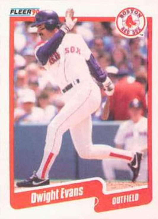 1990 Fleer Baseball #274 Dwight Evans  Boston Red Sox  Image 1