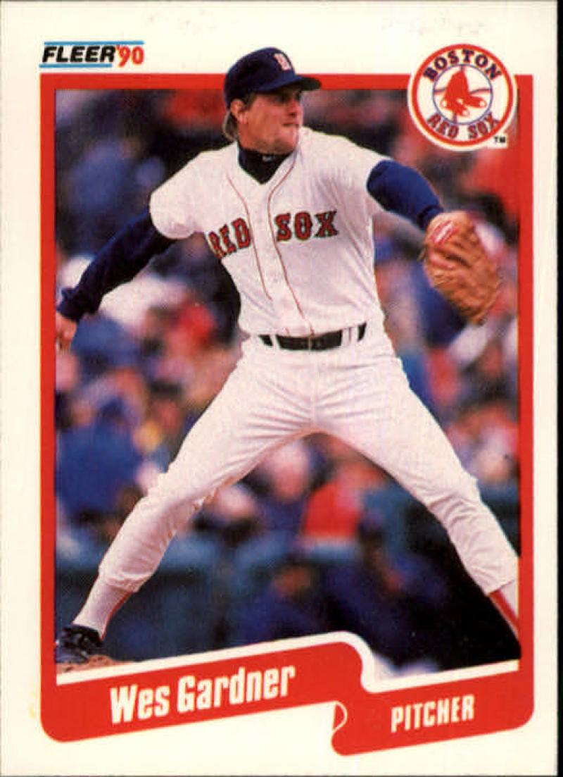 1990 Fleer Baseball #275 Wes Gardner Boston Red Sox Image 1