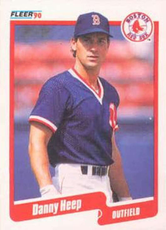 1990 Fleer Baseball #278 Danny Heep  Boston Red Sox  Image 1