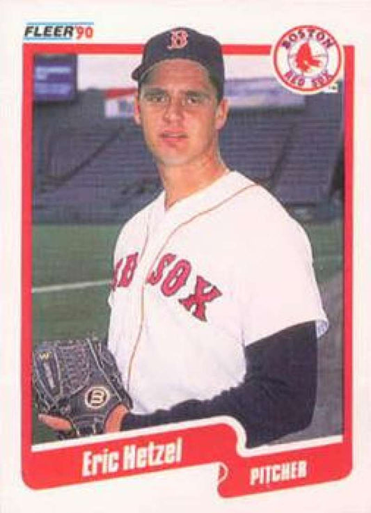 1990 Fleer Baseball #279 Eric Hetzel  Boston Red Sox  Image 1