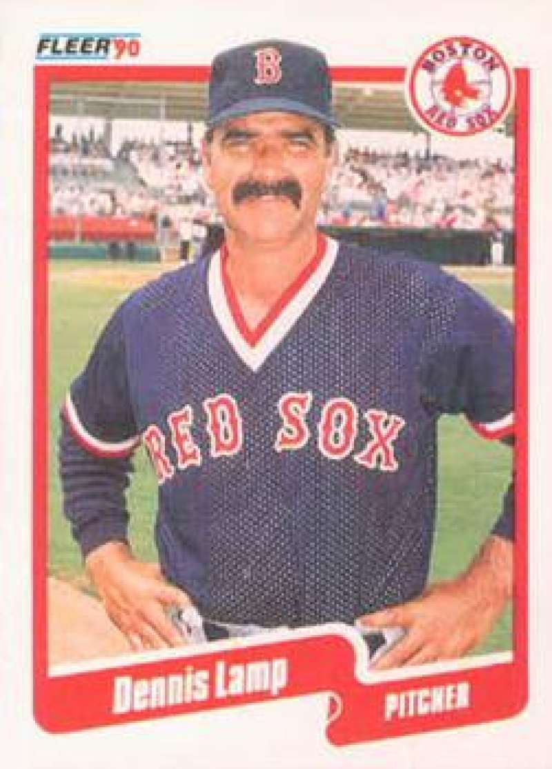 1990 Fleer Baseball #280 Dennis Lamp Boston Red Sox Image 1