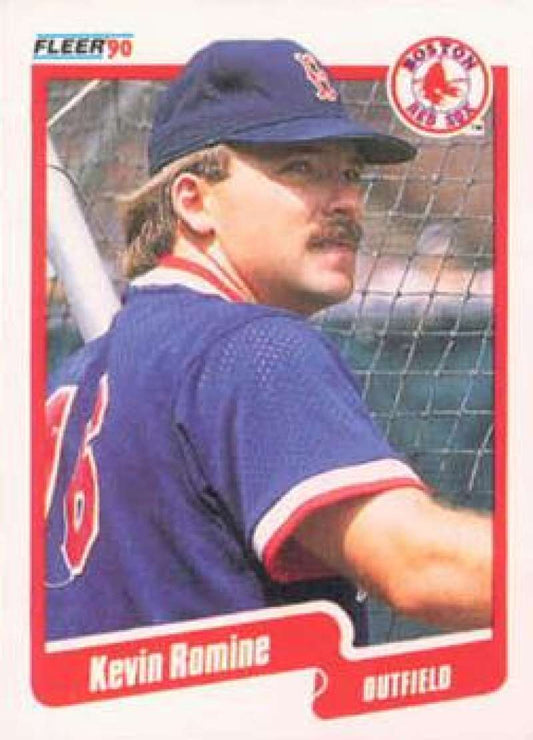 1990 Fleer Baseball #286 Kevin Romine  Boston Red Sox  Image 1