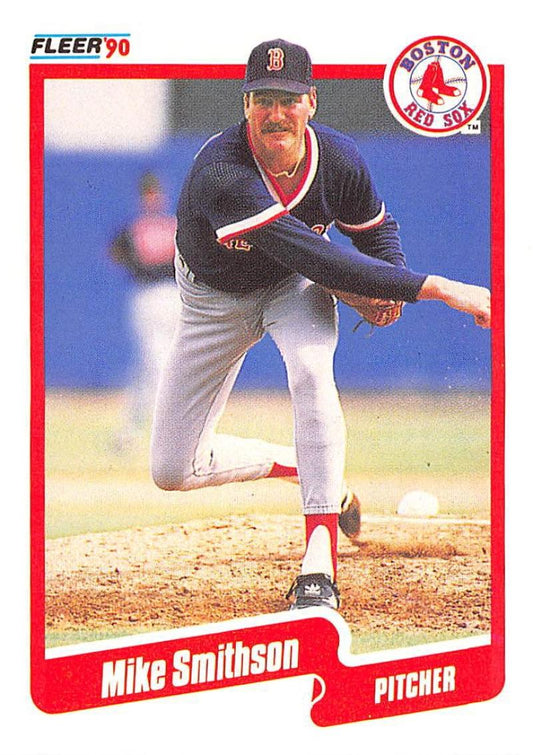 1990 Fleer Baseball #288 Mike Smithson  Boston Red Sox  Image 1