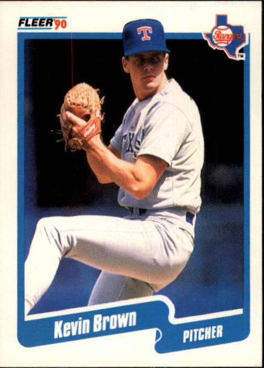1990 Fleer Baseball #291 Kevin Brown  Texas Rangers  Image 1