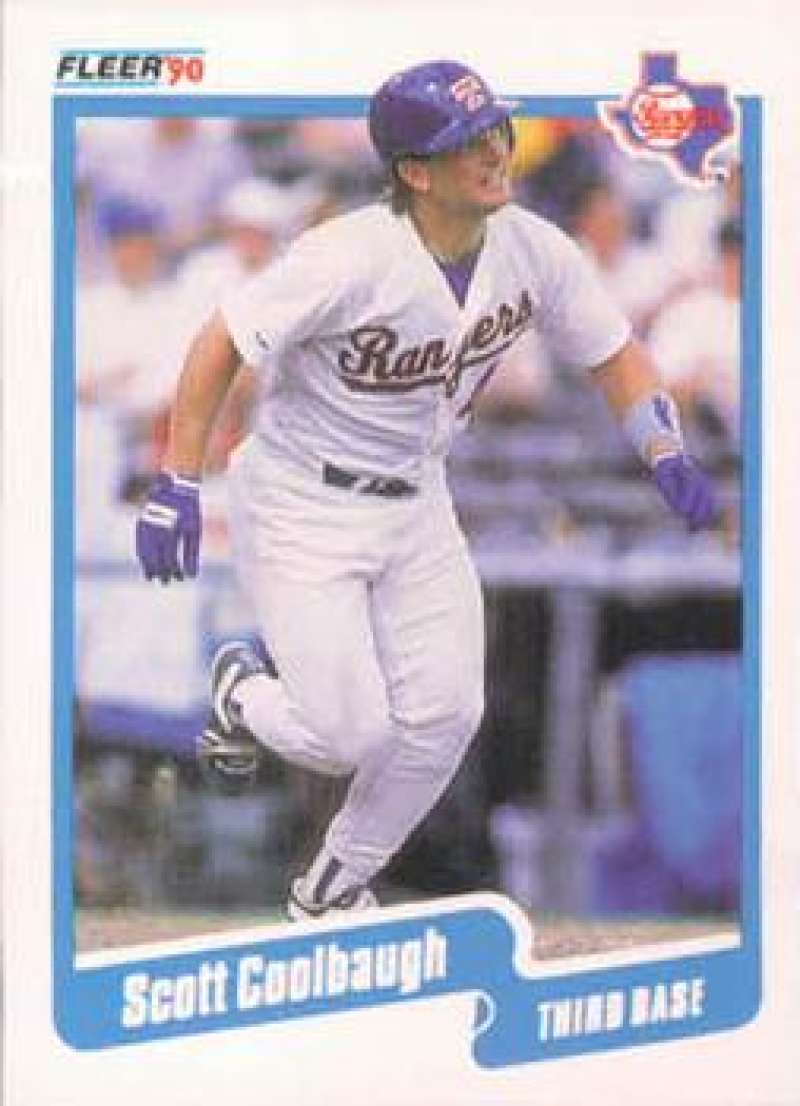 1990 Fleer Baseball #293 Scott Coolbaugh RC Rookie Texas Rangers Image 1