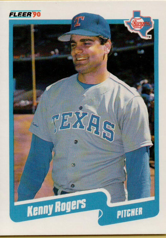 1990 Fleer Baseball #311 Kenny Rogers  Texas Rangers  Image 1