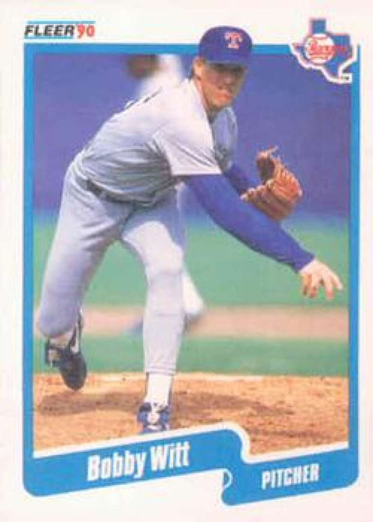 1990 Fleer Baseball #315 Bobby Witt  Texas Rangers  Image 1