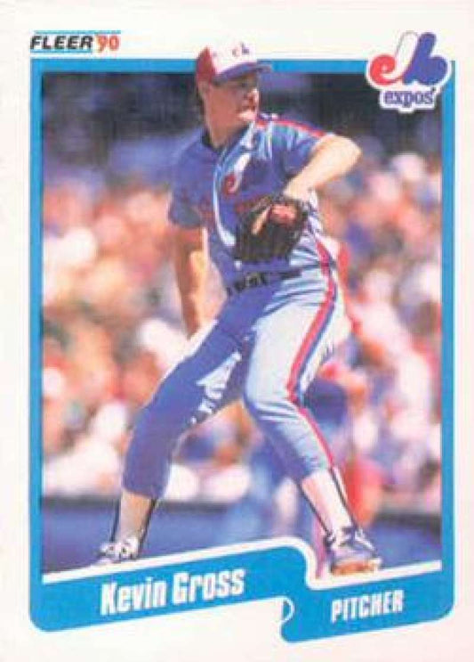 1990 Fleer Baseball #348 Kevin Gross  Montreal Expos  Image 1