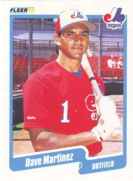 1990 Fleer Baseball #353 Dave Martinez  Montreal Expos  Image 1