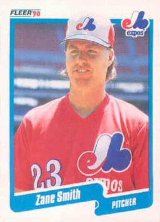 1990 Fleer Baseball #362 Zane Smith  Montreal Expos  Image 1