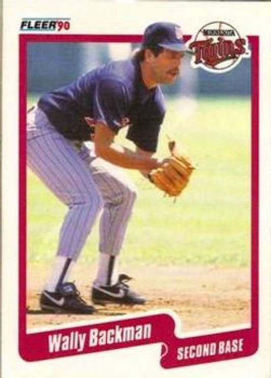1990 Fleer Baseball #367 Wally Backman  Minnesota Twins  Image 1