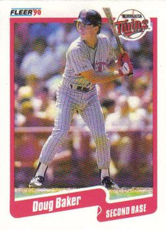 1990 Fleer Baseball #368 Doug Baker  Minnesota Twins  Image 1