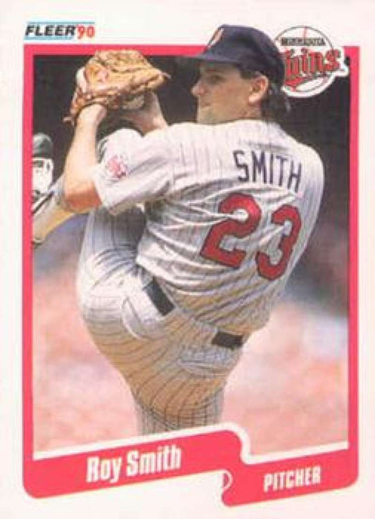 1990 Fleer Baseball #386 Roy Smith  Minnesota Twins  Image 1