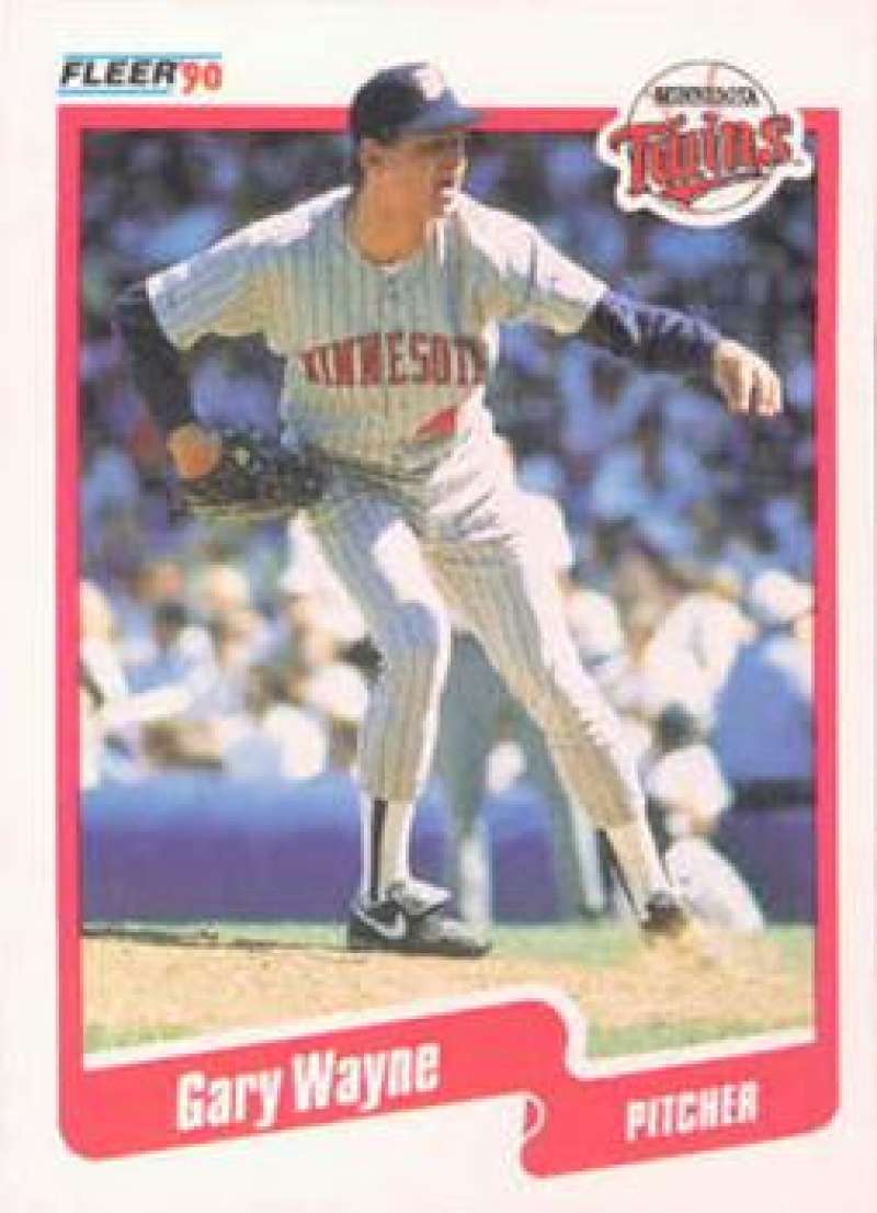 1990 Fleer Baseball #387 Gary Wayne Minnesota Twins Image 1