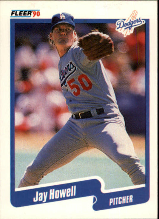 1990 Fleer Baseball #400 Jay Howell  Los Angeles Dodgers  Image 1