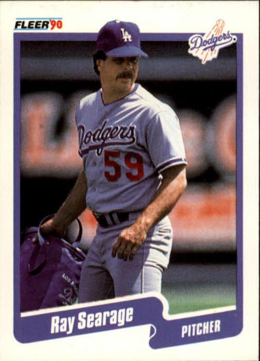 1990 Fleer Baseball #408 Ray Searage  Los Angeles Dodgers  Image 1