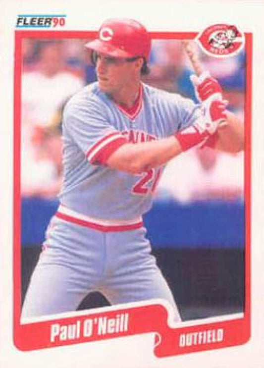 1990 Fleer Baseball #427 Paul O'Neill  Cincinnati Reds  Image 1