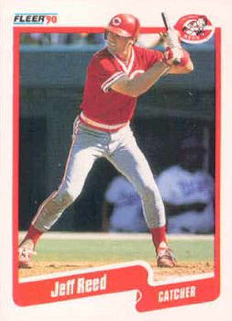 1990 Fleer Baseball #429 Jeff Reed Cincinnati Reds Image 1