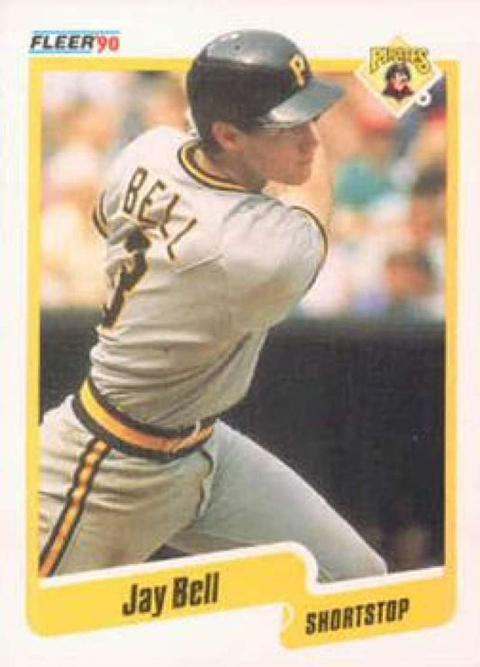 1990 Fleer Baseball #459 Jay Bell  Pittsburgh Pirates  Image 1