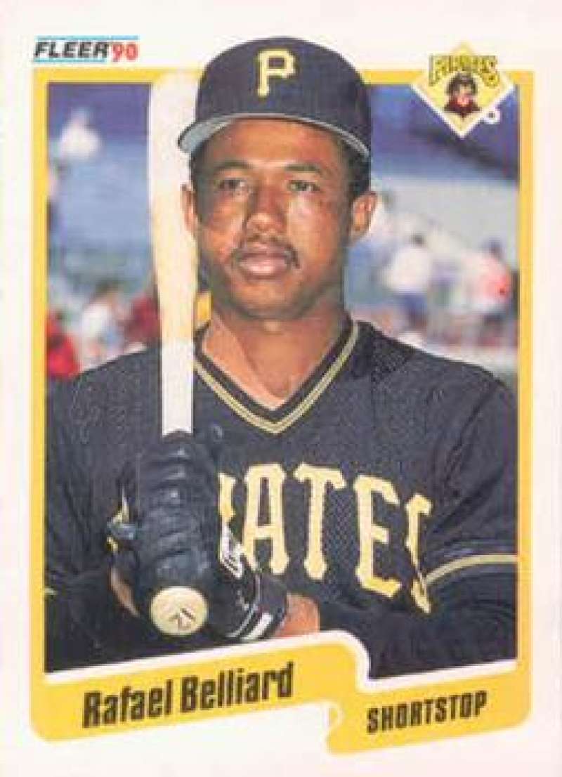 1990 Fleer Baseball #460 Rafael Belliard Pittsburgh Pirates Image 1